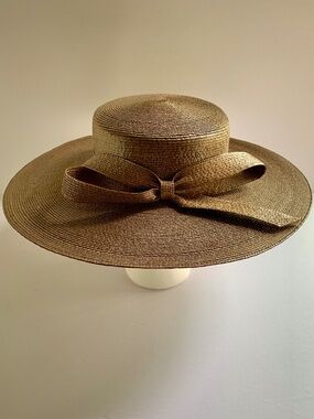 Vintage Kurt Jr Tom Hamm Boater Hat w/ Original Neiman Marcus Box